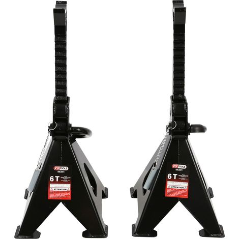 Chandelles à crémaillères, 6t - lot de 2 - KS TOOLS - 160.0371