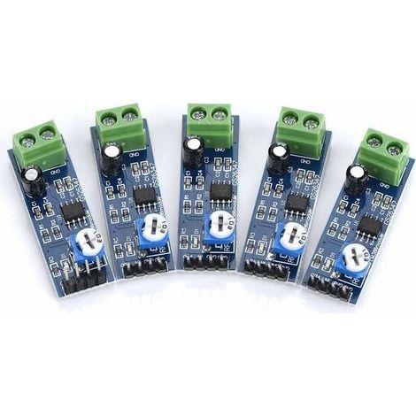 5PCS LM386 Module Amplificateur Audio, 512V, 200 Gain, LM386 Audio Amplifier, Module d'Amplificateur de Puissance Audio Stéréo pour Arduino LM386, L1P8 (1/4)