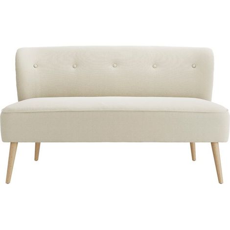 Beau 2 Seater Sofa - House Weave - L68 x W130 x H79.5 cm - Sand/Blonde