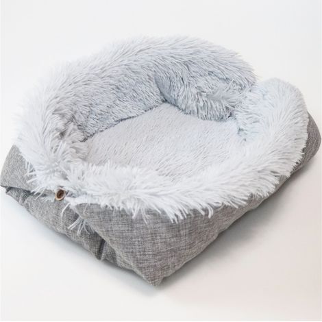 Warmes Haustierbett, tragbares Katzennest, Katzen- und Hundenest, weiches Katzenbett, waschbares Haustierbett, für Haustier, Welpe, Kätzchen, Kitty, doppelter Verwendungszweck (1/2)