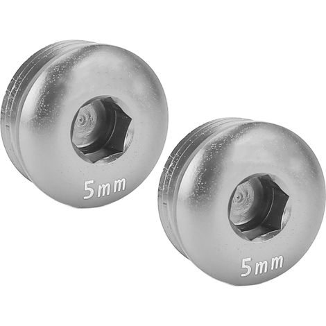 Cache-vis de pédale de vélo en alliage d'aluminium, filetage M14, 5 mm, couleur titane, pour VTT (1/5)