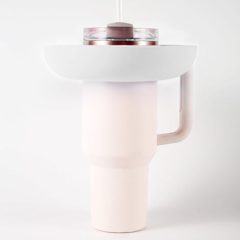 Plateau à apéritif rond blanc en silicone à quatre compartiments (1/5)