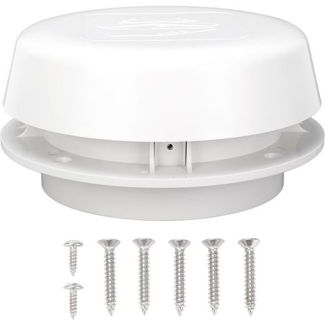 Focket Bouchon de Ventilation de Toit pour Camping-car, 155 Mm, ABS Résistant à L'oxydation, Capuchon de Ventilation Champignon, Bouchon de Ventilation de Plomberie avec Grille en (1/5)