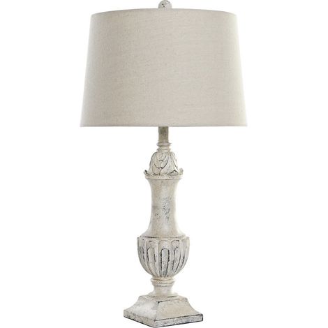 Lampe De Table Résine Polyester 38X38X73 Vieilli (1/5)