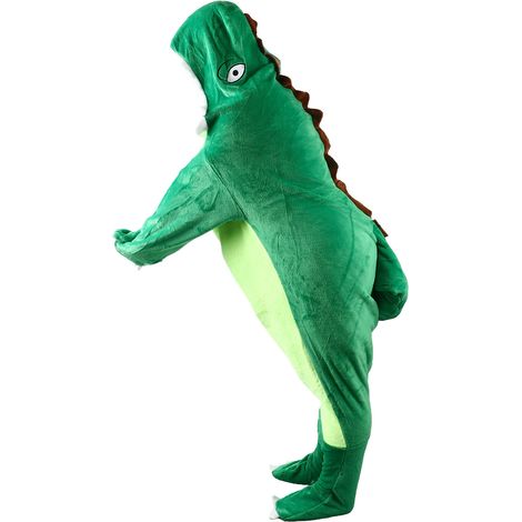 Peignoir dinosaure, pyjama, couverture dinosaure portable, couverture dinosaure ultra douce à capuche pour enfants et adultes, taille M (140 cm) (1/5)
