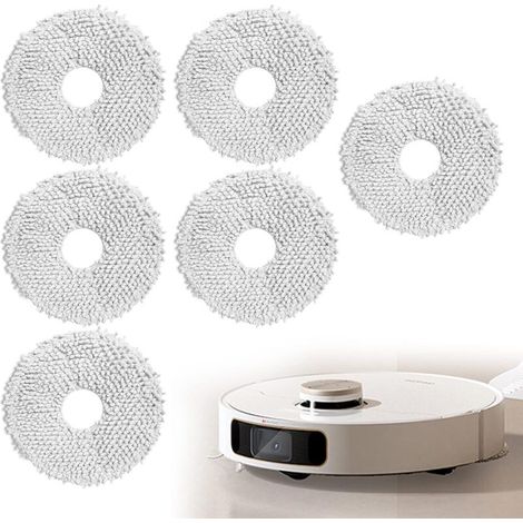 [NON UTILIZZATO] Confezione da 6 panni per la pulizia ultra bagnata per robot aspirapolvere L10s Pro, panni rotanti per la pulizia, panni in microfibra per robot aspirapolvere L10S Ultra Mijia B101CN  (1/4)