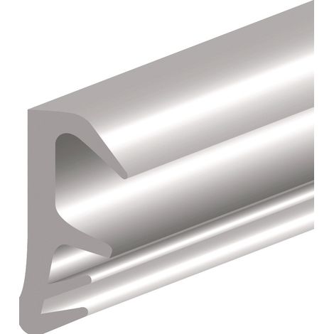 Guarnizione a doppia piega per ali 4050 L.5m per fresatura PVC nero beige