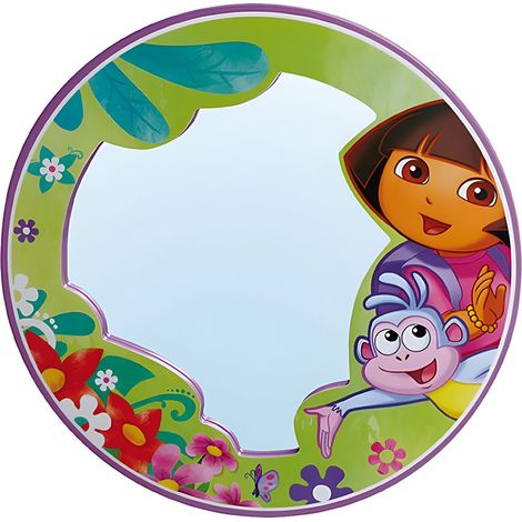 Grand miroir rond dora l'exploratrice