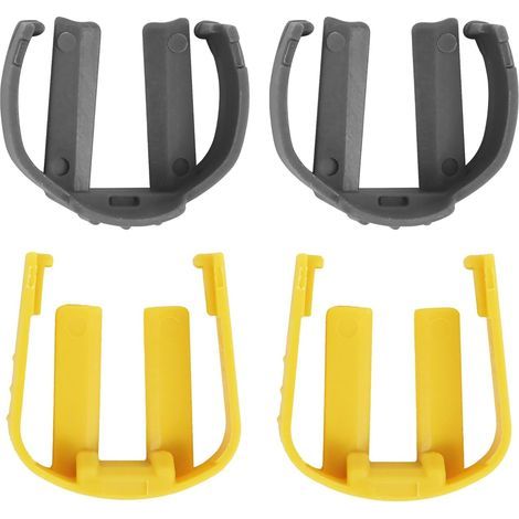 Set mit 4 Hochdruckreinigungs-C-Clips für Kärcher K2 K3 K4 K5 K6 K7, Schnellkupplungsclip für Schlauch und Pistole, Autowaschzubehör-Ersatzteile (2 graue, 2 gelbe) (1/5)