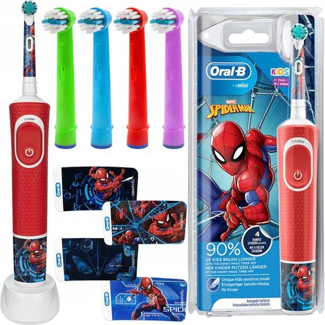 ORAL-B VITALITY SPIDERMAN ELEKTRISCHE ZAHNBÜRSTE FÜR KINDER + ZUBEHÖR