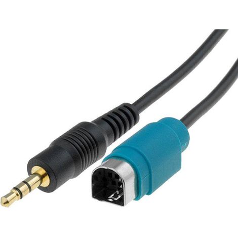 Cable Adaptateur AUX compatible avec autoradio Alpine -Jack