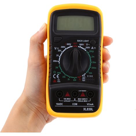 XL830L Tragbares Digitalmultimeter + Messleitungen (1/5)