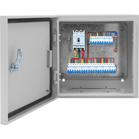 30x30x20cm Boitier électrique extérieur à fixation murale, boîtier de distribution IP65, boîtier de raccordement électrique verrouillable à clé, Electricité (1/5)