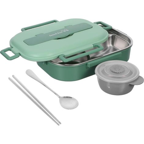 Boîte à lunch Bento en acier inoxydable Gadpiparty avec 4 (1/5)