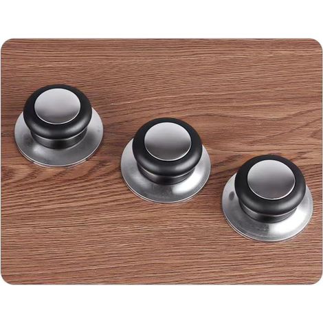 Sollbry 3 couvercles de casseroles de cuisson, poignée de levage de rechange résistante à la chaleur, pièces de rechange pour ustensiles de cuisine (1/4)