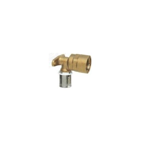 Applique à sertir femelle - Série longue - PER Ø12 - coude femelle 15/21 - 3319-12-15 - FIXOCONNECT - Ayor (1/2)