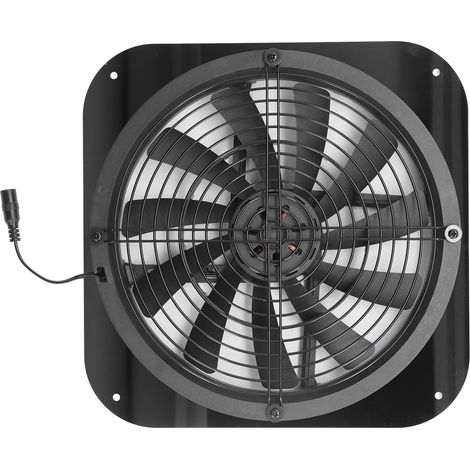 Ventilateur d'extraction rond 9,8 pouces pour panneaux solaires, idéal poulailler, serre, abri, niche et fenêtre. (1/5)