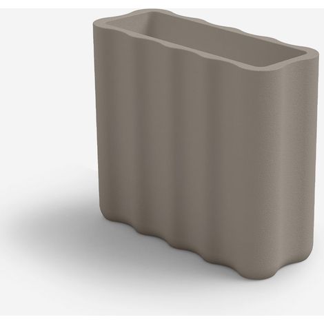 Rechteckiger Pflanzkübel aus Polyethylen Made in Italy Nebula 90 - Beige (1/5)