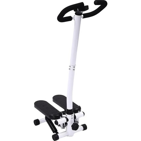 Escaladora de ejercicios, entrenamiento de bajo impacto para todo el cuerpo, bandas de resistencia opcionales, color negro. (1/2)