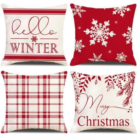 Decorative cushion cover - 45 x 45 cm - Eco-friendly linen-cotton blend - Comfortable (1/4)