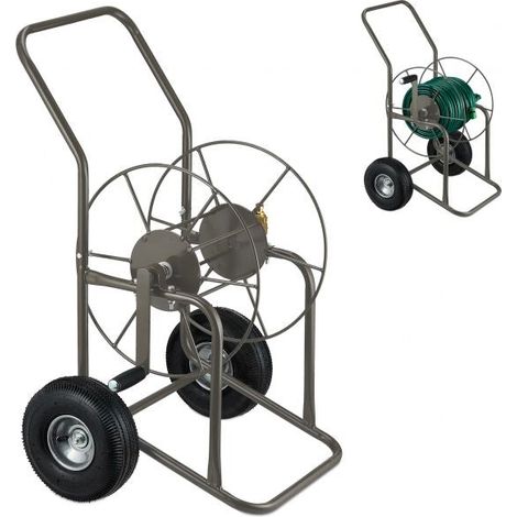 Carrello per tubi marrone