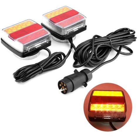 Paire de feux de sécurité LED magnétiques 12V pour remorque, camion, voiture,de DEBUNS (1/5)