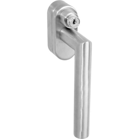 Angle de la poignée de fenêtre Ventra verrouillable en acier inoxydable - 0035.615653