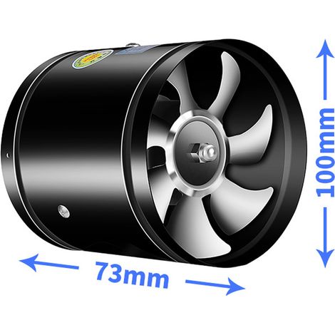 Ventilation d'échappement de ventilateur de conduit d'appoint rond en ligne à faible bruit pour les cuisines, salles de bains, restaurants, supermarchés (1/5)