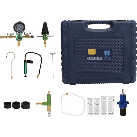 Kit de remplissage sous vide pour circuit de refroidissement, testeur de pression de radiateur, purgeur d'antigel pour voitures. (1/5)