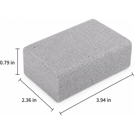 Lot de 4 briques de nettoyage pour barbecue, bloc grattoir de plaque de barbecue en pierre ponce pour éliminer la graisse de cuisine extérieure. (1/4)