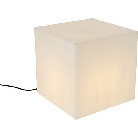 Moderne Außenleuchte weiß 38 cm quadratisch IP44 - Nura