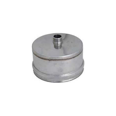 RACCORDO TAPPO PER SCARICO CONDENSA DIAM.80 IN ACCIAIO INOX 304 spess 0,5 mm
