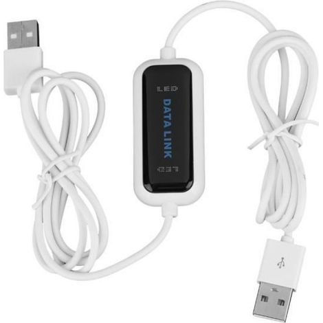 Data Transfer Cable USB 2.0 Online Laptop PC to PC Data Link File Transfer Cable Bridge EC informatique d'alimentation