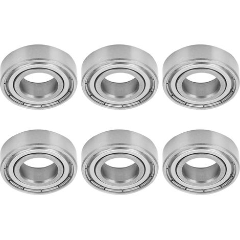 Miniatur-Edelstahlkugellager, 32 x 15 x 9 mm, 10er-Packung, für Skateboards und Papiermaschinen, Artikelnummer S6002ZZ (1/5)