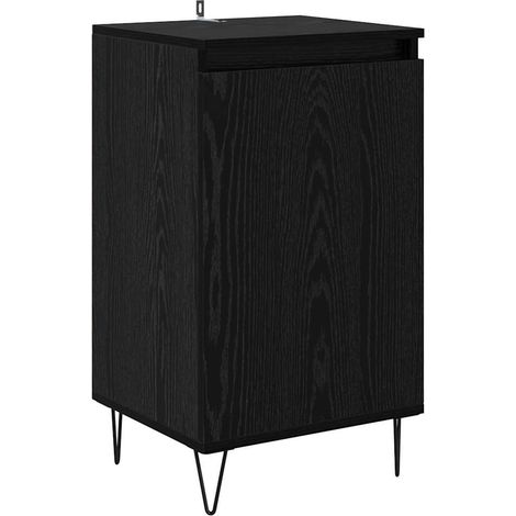 Aparador Roble Negro 40 x 35 x 70 cm Madera de ingeniería vidaXL (1/5)