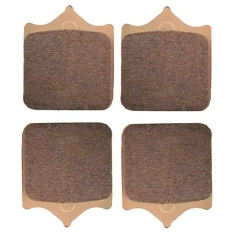 Copper-based sintered brake pads for motorcycles, compatible with Benelli BJ600GS and Benelli Ducati KTM models. (1/4)