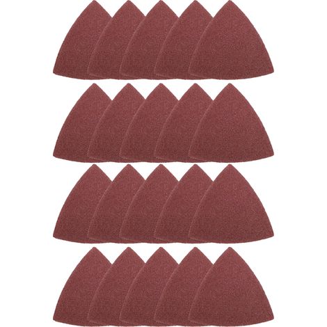 Dreieck-Schleifpapier 80 mm, 20-tlg.10x P80, 5x P120, 5x P240