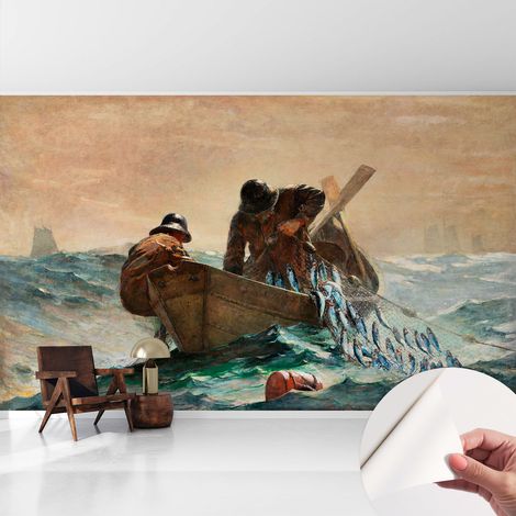 Papier peint adhésif décoratif pour chambre et salon Design moderne à poser facilement Aventure marine 416x254 cm (1/5)
