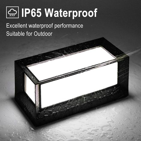 6000K Applique Murale Extérieur,12W Aluminium Applique Exterieur LED Lampe Exterieur Appliques étanche IP65 Anthracite Eclairage Décoration Lumière Pour Cour Jardin Terrasse Proche Mur Pathway (1/4)