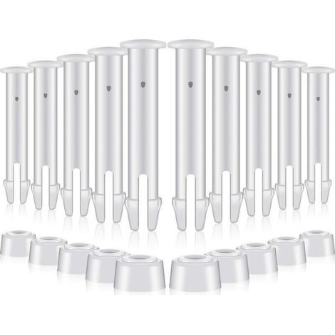 12 Pièces Goupilles en Plastique pour Intex Round Metal Frame Pools Pièces de Rechange pour Joints de Piscine pour Joints de Piscine,Remplacement de pièces de Rechange Joint Pins(6cm/2.36in) (1/5)
