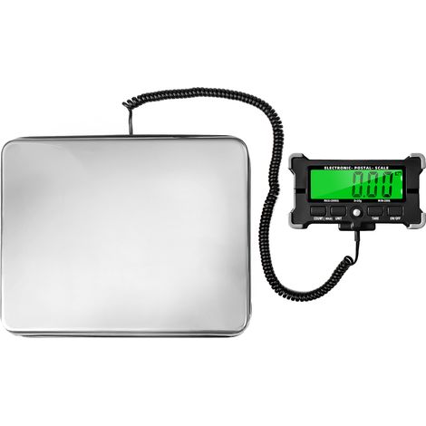 Balance postale électronique de 440 lb Balance numérique intégrée de précision en acier inoxydable de 0,05 kg avec balances d'expédition avec arrêt automatique/maintien des données/tare/compte (1/5)
