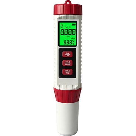 Restchlor-Tester - Elektronisch, mit Display, für Pool, Aquarium - Alovez