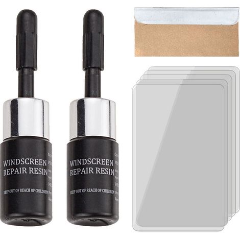 Kit De Réparation De Vitre Automobile - Liquide De Réparation Nano Pour Fissures - Compatible Tous Modèles De Voitures - 5 Pièces (1/5)