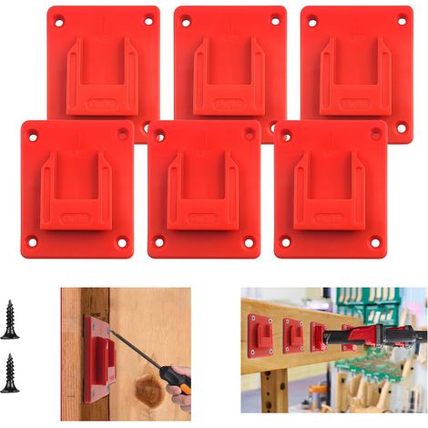 Lot de 6 supports à outils pour M18 18 V, support mural pour perceuse, rangement d'outils électriques, rangement d'atelier pour chantiers de construction, équipements agricoles (1/5)