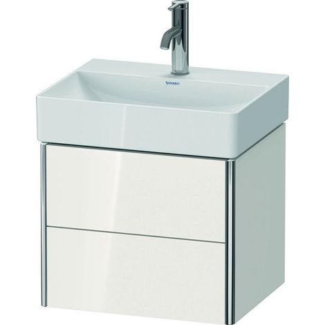 DU WTU XSquare wandhängend, 2 Schubk. 39 7x484x390mm, Weiß Hochglanz (1/5)