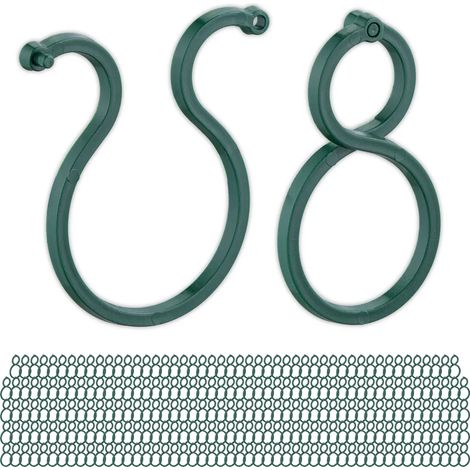 Pflanzenclips Set für Garten – Rankpflanzen-Befestigungsklammern, Kletterpflanzen-Halter für Spaliere, Gewächshaus Pflanzenstützclips