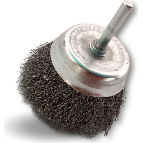 Brosses rotatives coupe sur tige  Acier dur - Quantité x 1 - Ø 75 mm - Coupe - Acier - Dure
