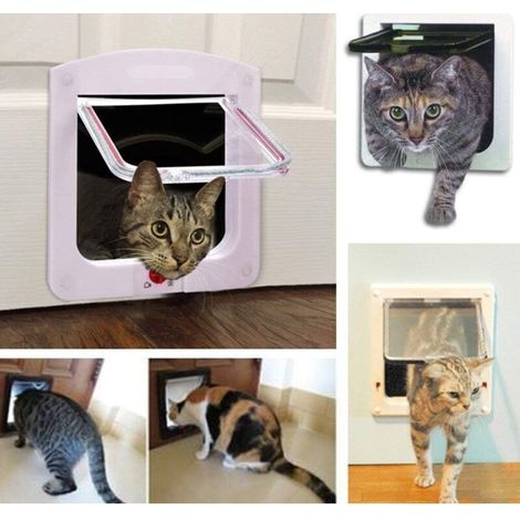 Gattaia per piccoli animali domestici, 4 vie bloccabile, facile da installare (1/3)