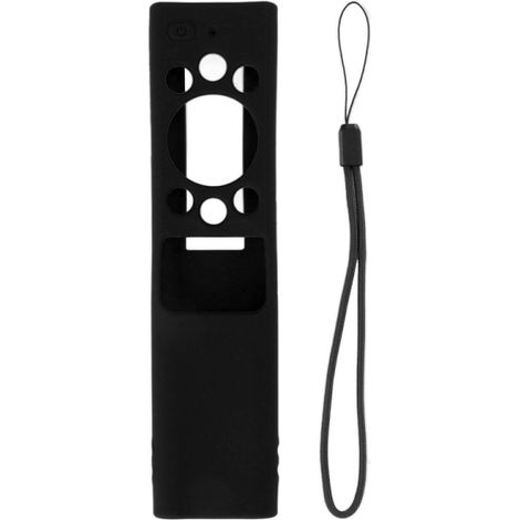Housse silicone douce au toucher, antidérapante et lavable pour télécommande Samsung BN59, noir, étui protecteur non glissant (1/4)