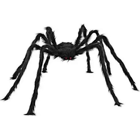 Riesige Plüschspinne, Halloween-Dekoration, Spinnenskelett, schwarz (1/5)